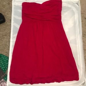Strapless mini dress